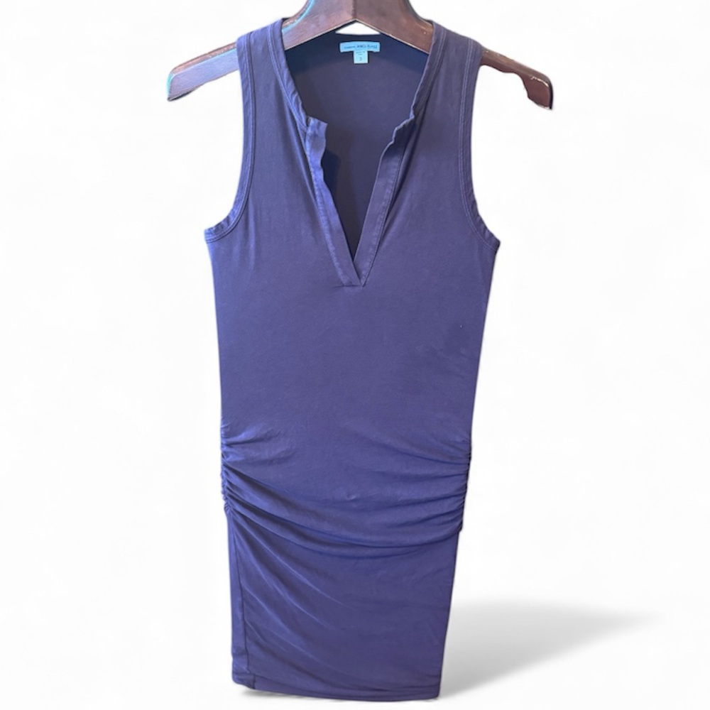 James Perse Deep Burgundy Purple double layered cotton long dress size 3(L)